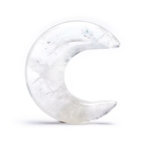 Maanvormige edelsteen bergkristal